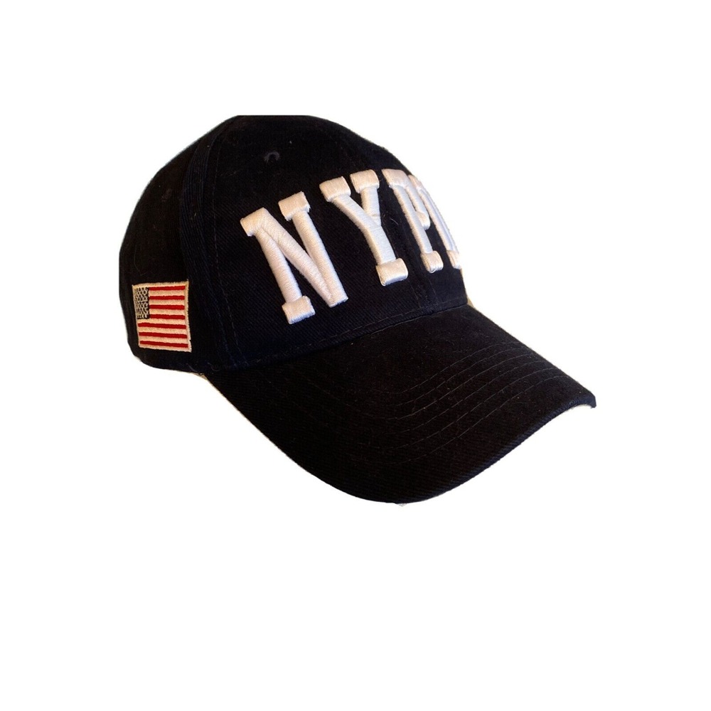 NYPD‎ Navy Blue Baseball Cap God Bless America by Colosseum American Flag Hat